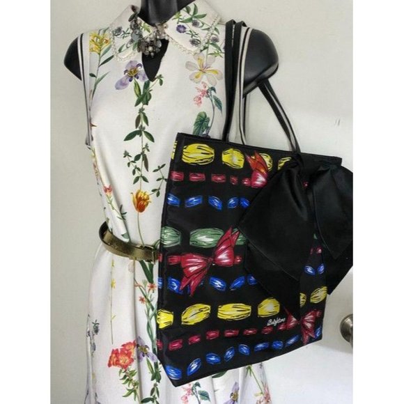 brighton bag black with multicolor nylon tote - Picture 6 of 8